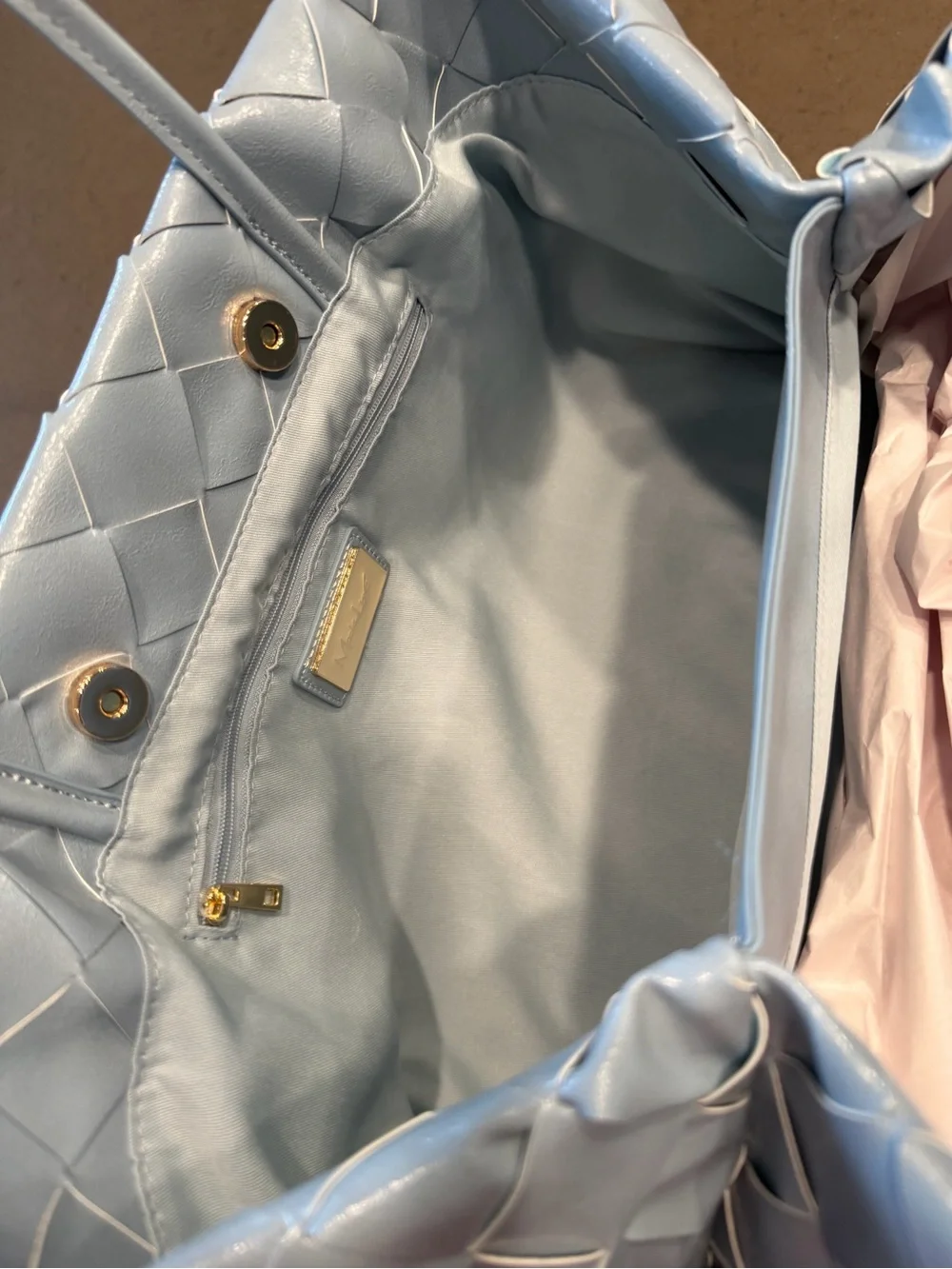 NWT Mode Luxe Elsy Satchel - Blue